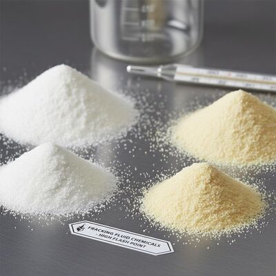 Λευκά ή κίτρινα σωματίδια σκόνες Χημικά υγρά διάσπασης που είναι αποτελεσματικά σε θερμοκρασίες από 40 °F έως 300 °F υψηλό σημείο ανάφλεξης